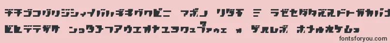 フォントRpgk ffy – ピンクの背景に黒い文字