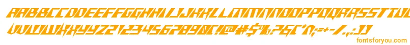 Xracerital Font – Orange Fonts on White Background