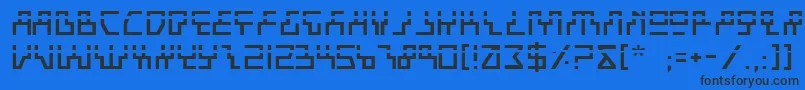 Beaml Font – Black Fonts on Blue Background