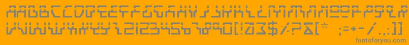 フォントBeaml – オレンジの背景に灰色の文字