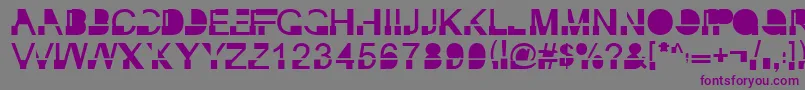 InkieblockRegular Font – Purple Fonts on Gray Background