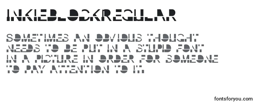 InkieblockRegular Font