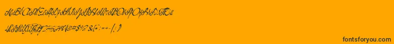 Más sobre la fuente Californiadelights fuente Californiadelights – Fuentes Negras Sobre Fondo Naranja