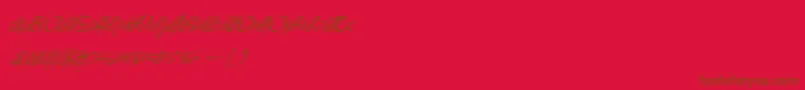 More about Californiadelights Font Californiadelights Font – Brown Fonts on Red Background