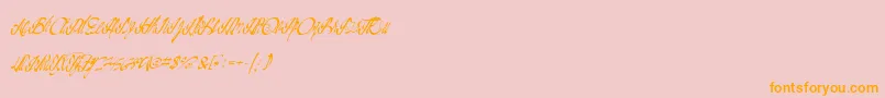 More about Californiadelights Font Californiadelights Font – Orange Fonts on Pink Background