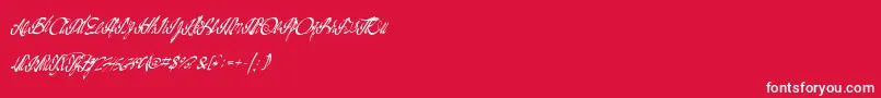 Californiadelights Font – White Fonts on Red Background