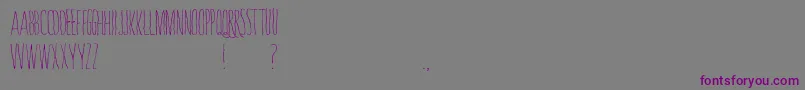 Whisperings Font – Purple Fonts on Gray Background