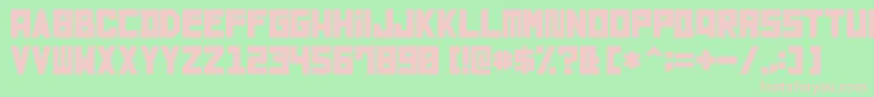 フォントMetropolische2016 – 緑の背景にピンクのフォント