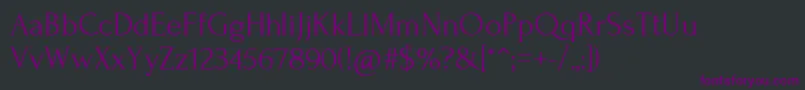 ForumRegular Font – Purple Fonts on Black Background