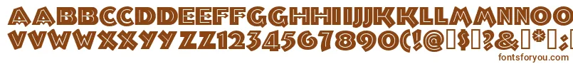 Troglodytenf Font – Brown Fonts on White Background