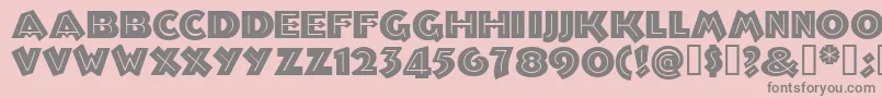 Troglodytenf Font – Gray Fonts on Pink Background