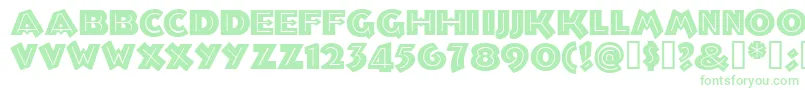 Troglodytenf-Schriftart – Grüne Schriften