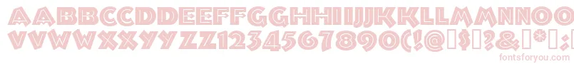 Troglodytenf Font – Pink Fonts on White Background