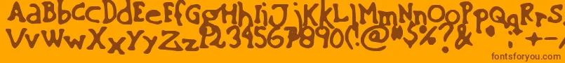 SinkingShip Font – Brown Fonts on Orange Background