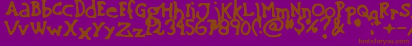 SinkingShip Font – Brown Fonts on Purple Background
