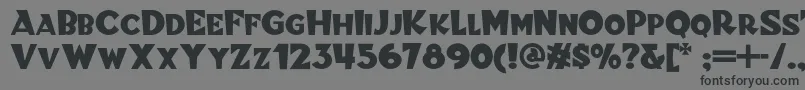 Blitzkriegnf Font – Black Fonts on Gray Background