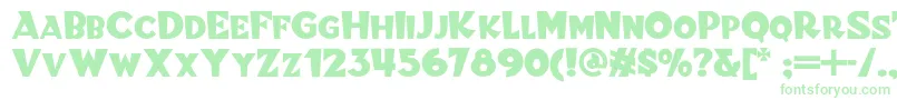 Blitzkriegnf Font – Green Fonts on White Background