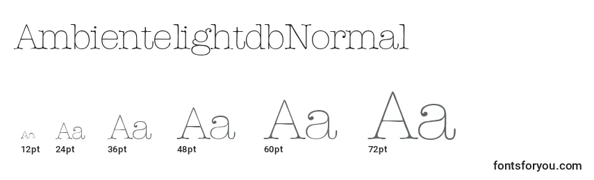 AmbientelightdbNormal Font Sizes