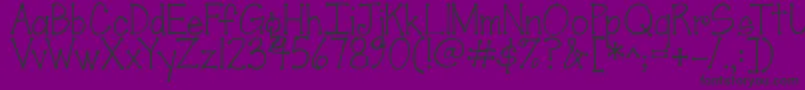 Jandascrapgirldots Font – Black Fonts on Purple Background