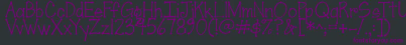 Jandascrapgirldots Font – Purple Fonts on Black Background
