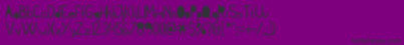 Cymof Font – Black Fonts on Purple Background