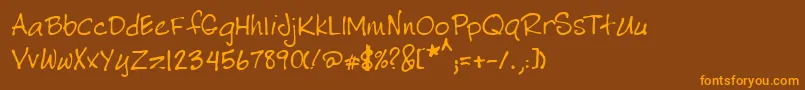 En savoir plus sur la police TwentyRegular Police TwentyRegular – polices orange sur fond brun