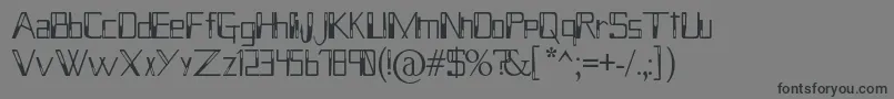 HolitterHollow Font – Black Fonts on Gray Background