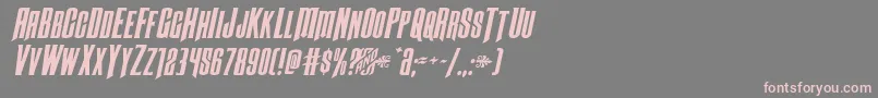 Butchsundanceexpandital Font – Pink Fonts on Gray Background