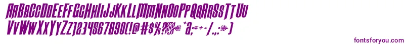 Butchsundanceexpandital Font – Purple Fonts on White Background