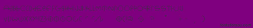 Cerclip Font – Black Fonts on Purple Background