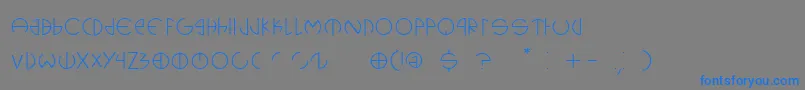 Cerclip Font – Blue Fonts on Gray Background