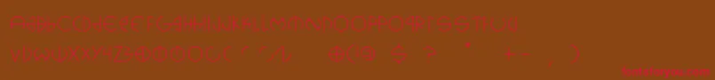 Cerclip Font – Red Fonts on Brown Background