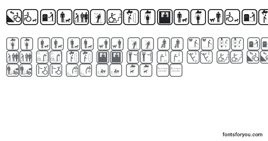Шрифт StickermanBadTimes – алфавит, цифры, специальные символы