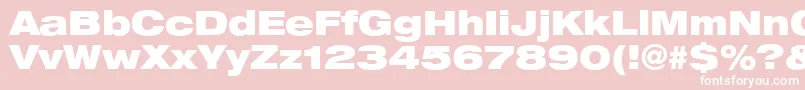 Heaveneticaextd9Blksh Font – White Fonts on Pink Background