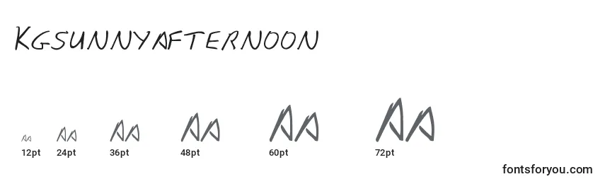 Kgsunnyafternoon Font Sizes