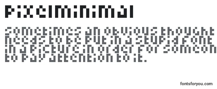 Обзор шрифта Pixelminimal