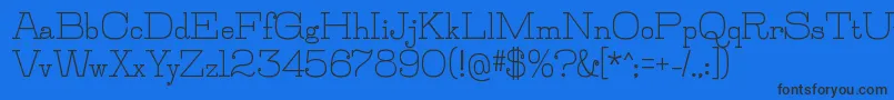 Police JillsvilleBold – polices noires sur fond bleu