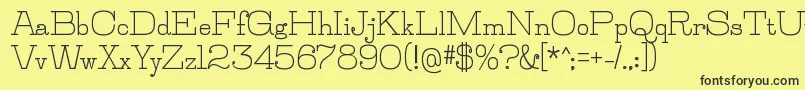 JillsvilleBold Font – Black Fonts on Yellow Background