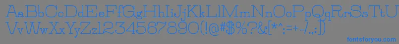 Weitere Informationen zur JillsvilleBold-Schriftart JillsvilleBold-Schriftart – Blaue Schriften auf grauem Hintergrund