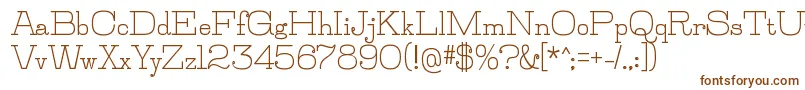 JillsvilleBold Font – Brown Fonts on White Background