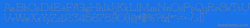 JillsvilleBold Font – Gray Fonts on Blue Background