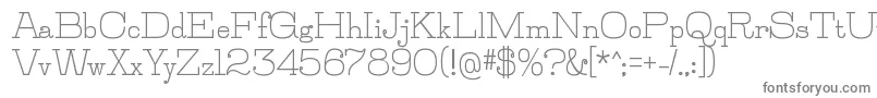 JillsvilleBold Font – Gray Fonts on White Background