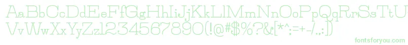 Czcionka JillsvilleBold – zielone czcionki
