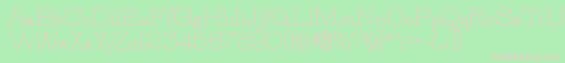 JillsvilleBold Font – Pink Fonts on Green Background