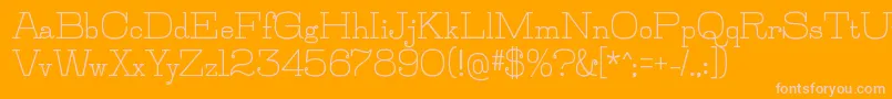 JillsvilleBold Font – Pink Fonts on Orange Background