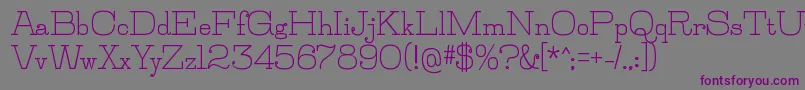 JillsvilleBold Font – Purple Fonts on Gray Background