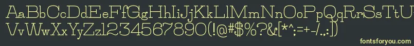 JillsvilleBold-fontti – keltaiset fontit mustalla taustalla