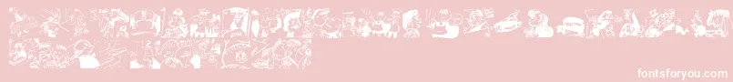 fuente Menschenskinder – Fuentes Blancas Sobre Fondo Rosa