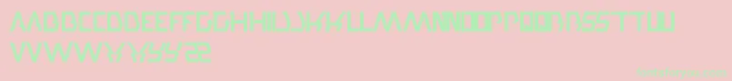 TradeAndMark Font – Green Fonts on Pink Background