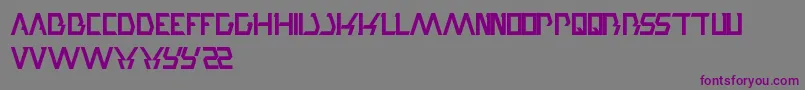 Шрифт TradeAndMark – фиолетовые шрифты на сером фоне